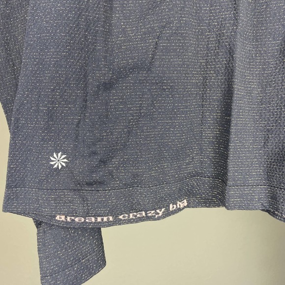 ATHLETA GIRL Black Gold Metallic Top XL 14 - Picture 5 of 5